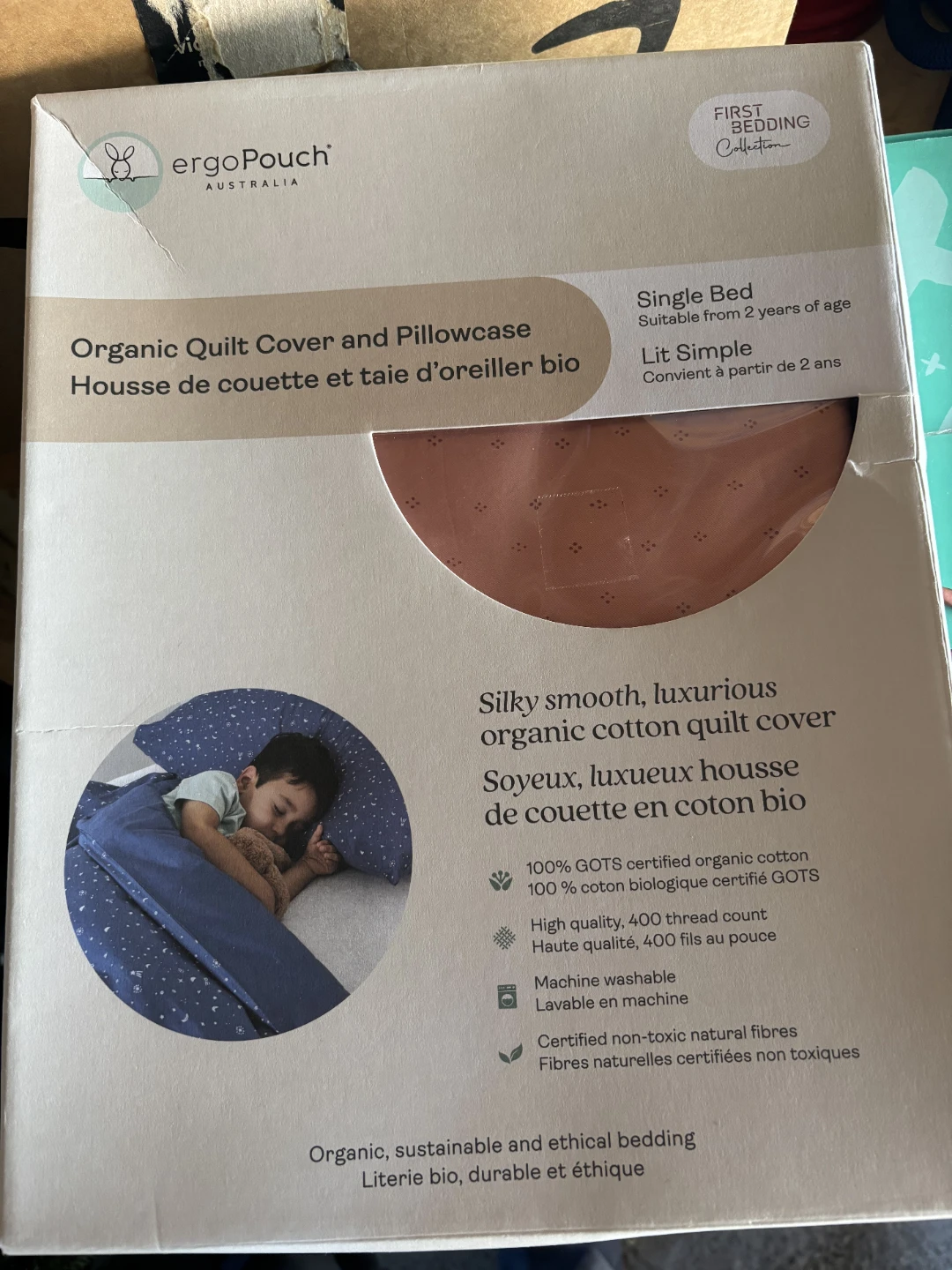 🆕 ErgoPouch Organic Quilt Cover and Pillowcase