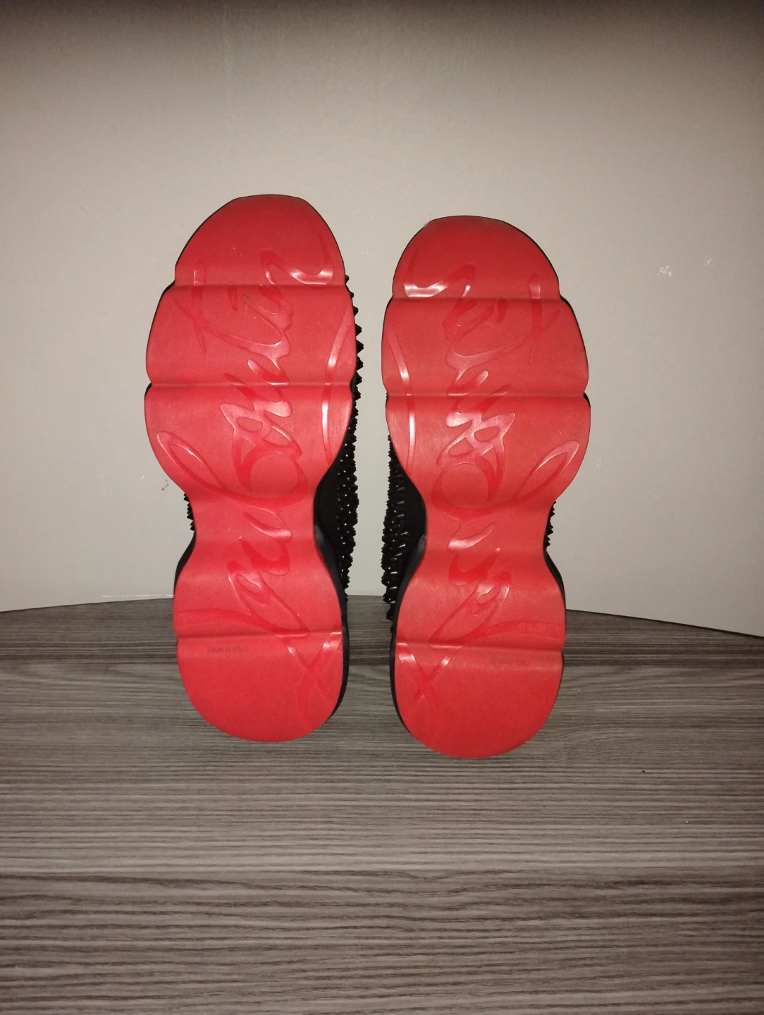 Christian Louboutin Black Spiked Sneakers - photo 4