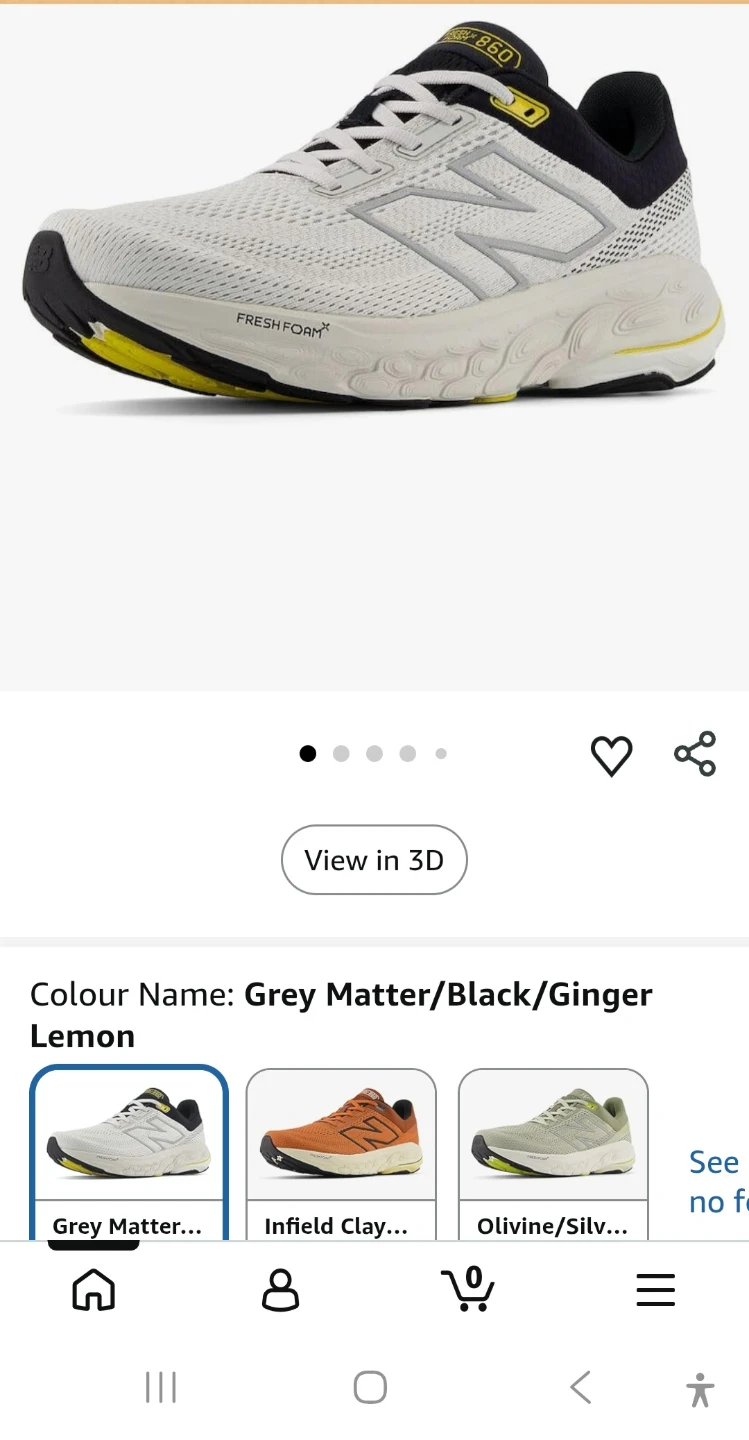 New Balance M860v14 Running Shoes - Size 10