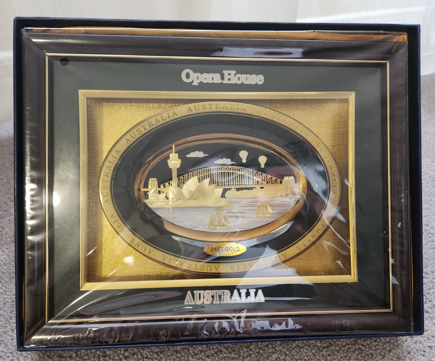 Australia Ceramic Plate with Wooden Frame - Opera House - photo 2