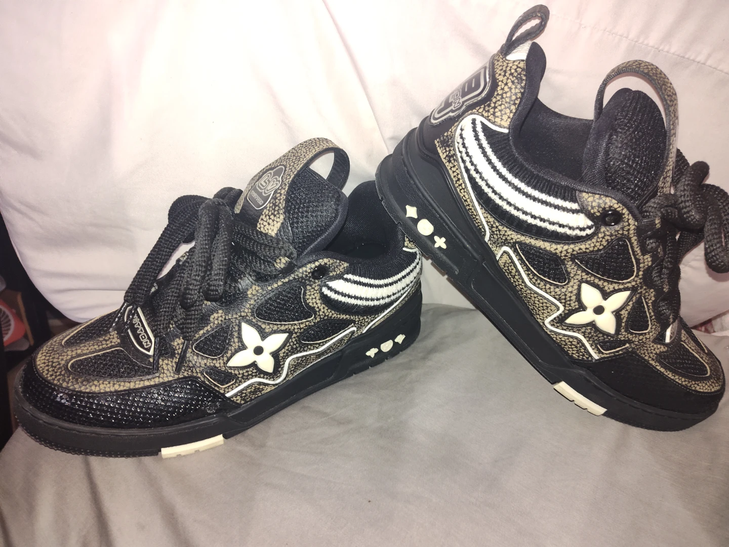 Black Louis Vuitton sneakers