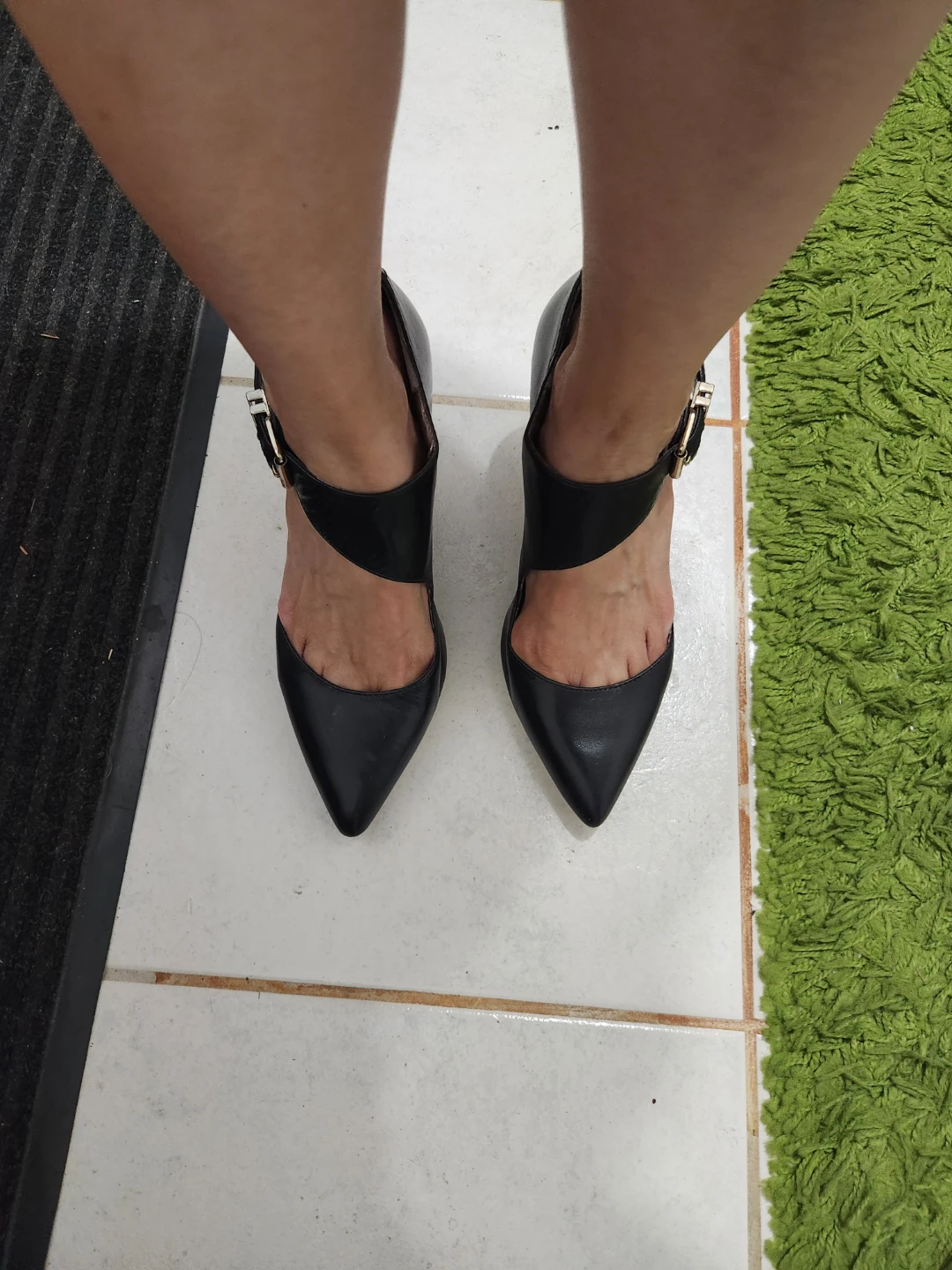 BCBGeneration Black Pointed Toe Ankle Strap Heels - photo 3