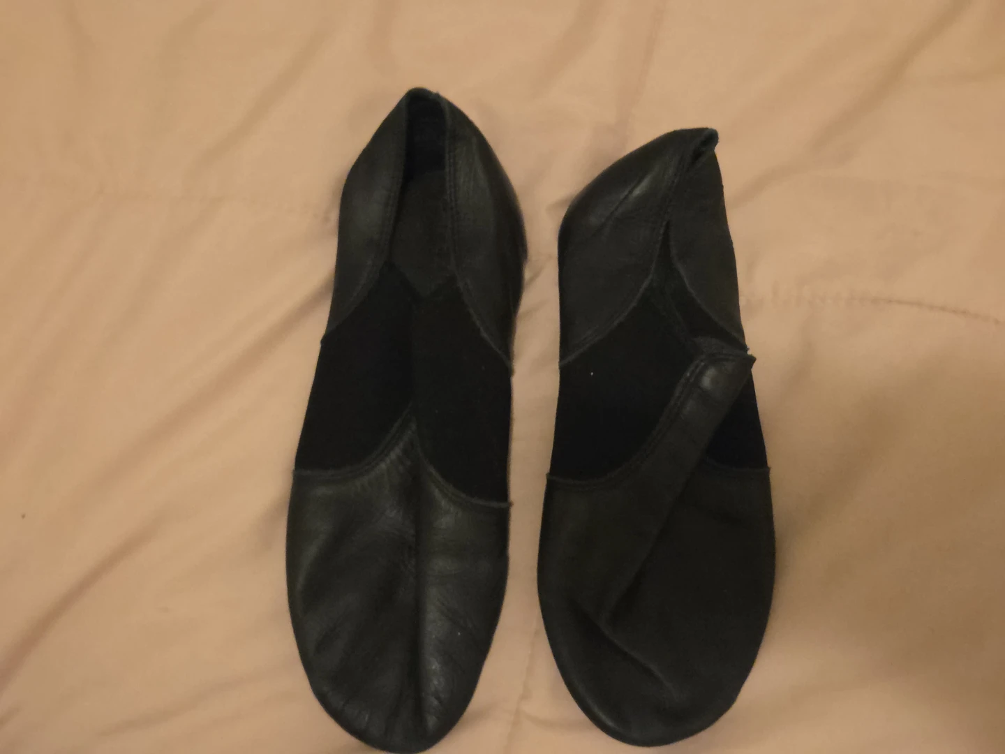 Black Leather Jazz Dance Shoes - photo 2