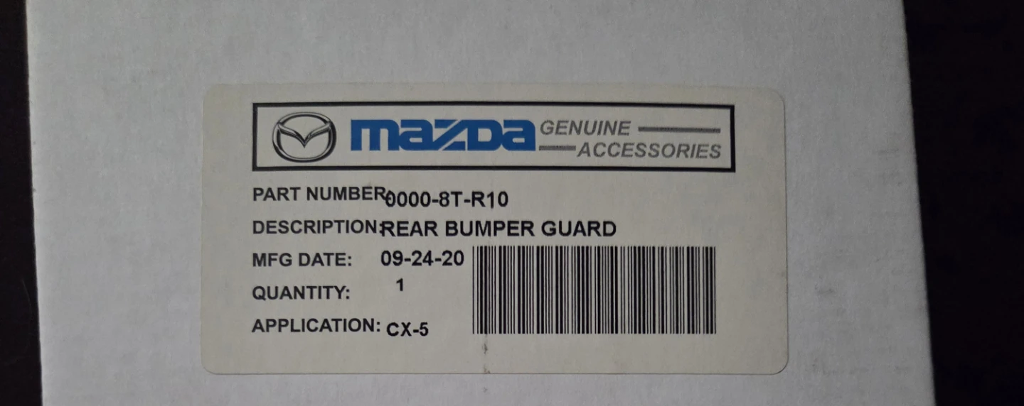 Mazda Genuine Rear Bumper Guard CX-5 - photo 3