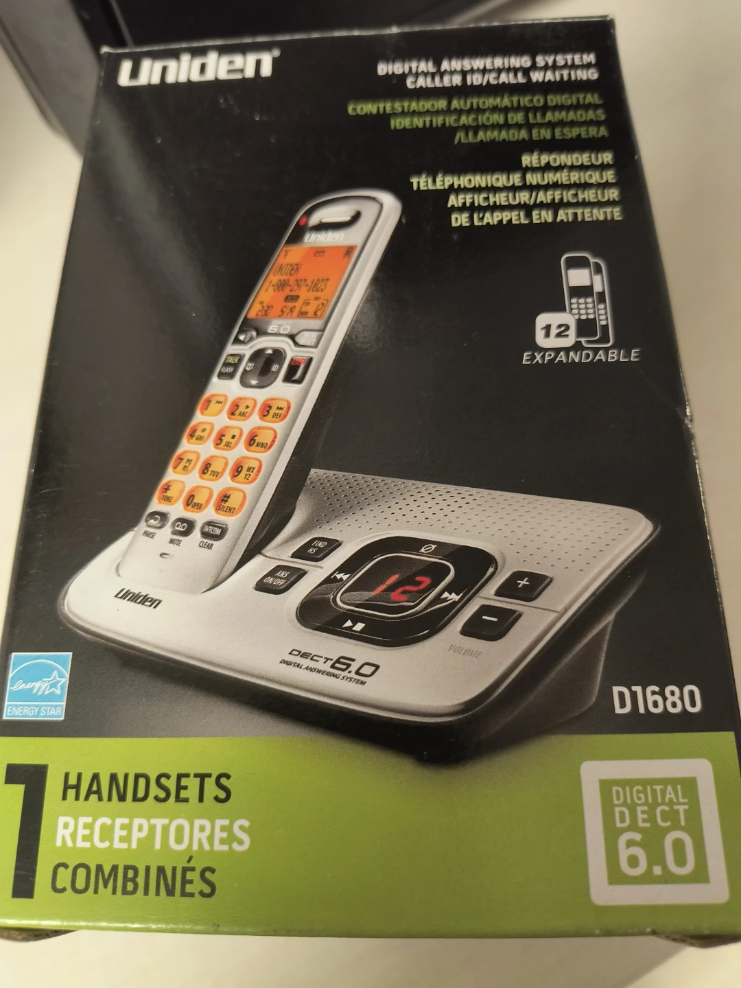 FREE Uniden D1680 Digital Answering System DECT 6.0