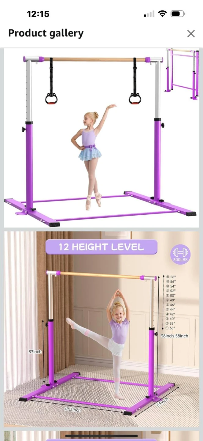 Kids Gymnastics Bar - photo 2