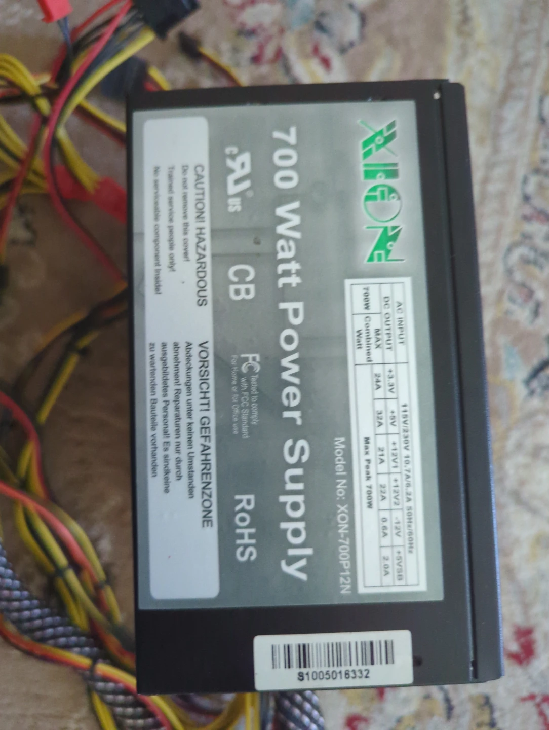 XION 700 Watt Power Supply - photo 2