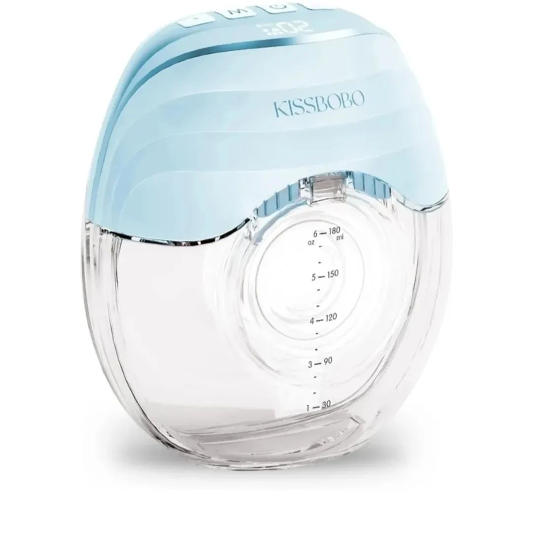 KISSBOBO Wearable Breast Pump, one pump light blue color - photo 2