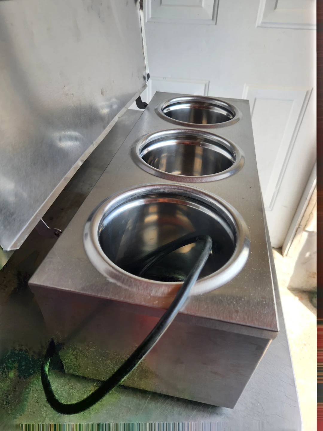Stainless Steel 3-Pump Sauce Dispenser Warmer - photo 4