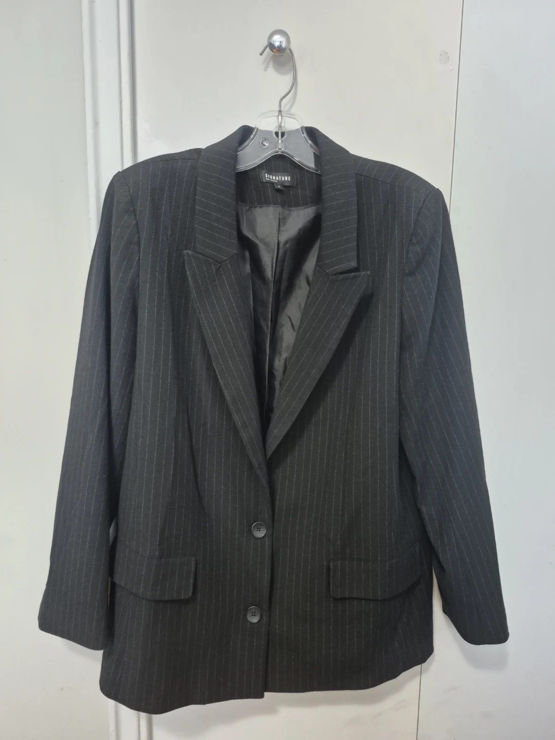 Signature by Reitmans Pinstripe Blazer Size 16