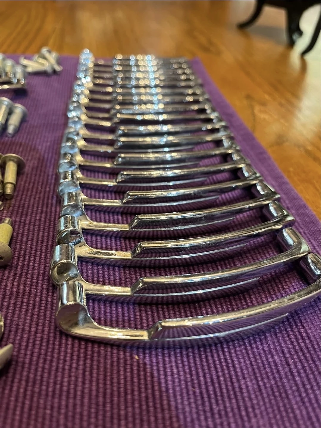Silver Cabinet Drawer Pulls with Screws - Set of 14 - photo 2