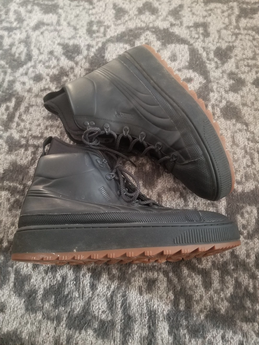 Brand New Men's Puma Black High-Top Winter Boots - Size 11 - photo 2