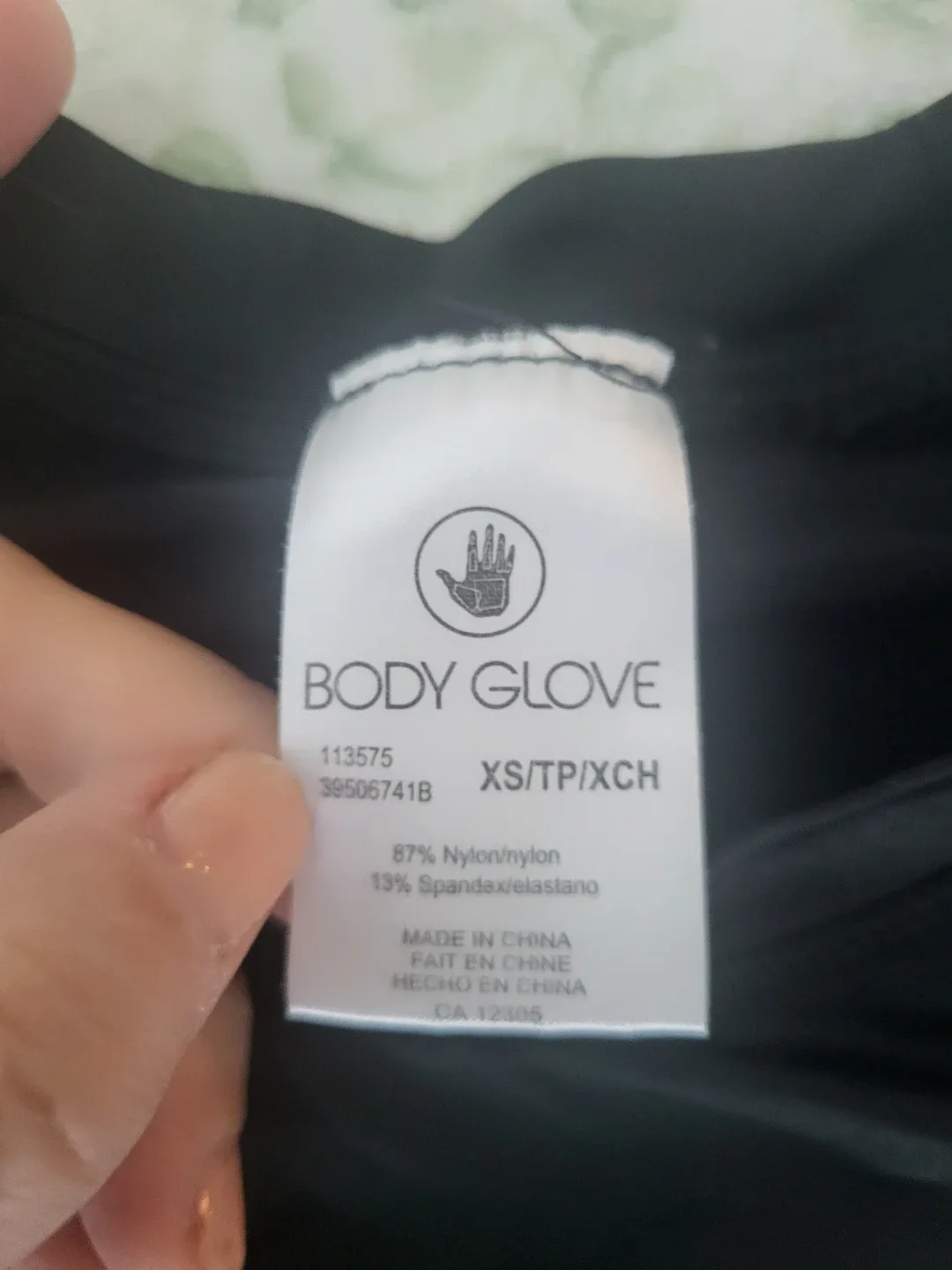 Body Glove Long Sleeve Rash Guard XS/TP/XCH Black - photo 2