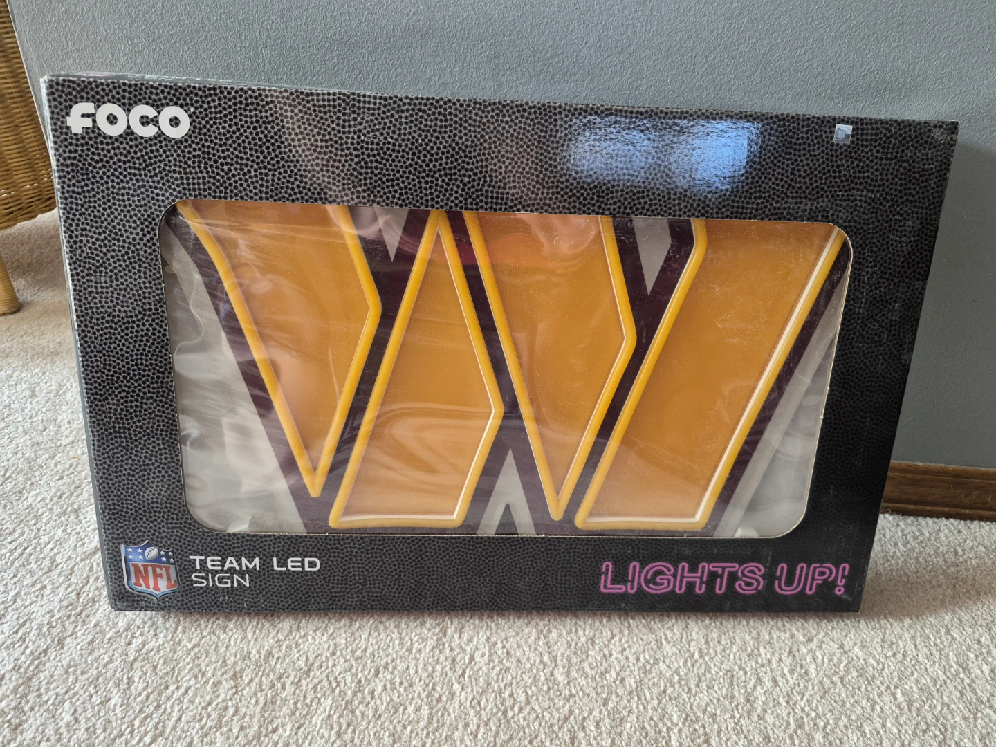 Washington Commanders NFL Team LED Sign by FOCO