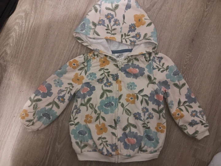 Carter's Baby Girls Floral Zip-Up Hoodie