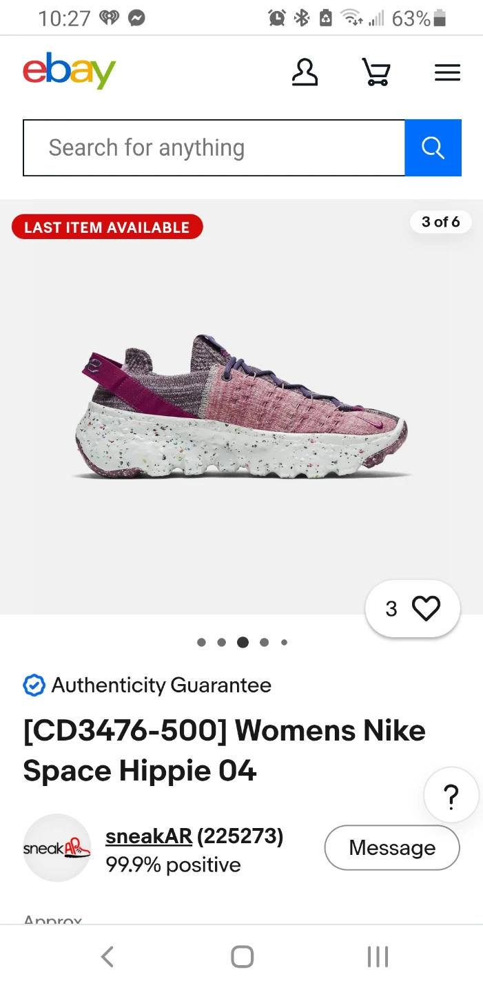 Womens Nike Space Hippie 04 Shoes - photo 4