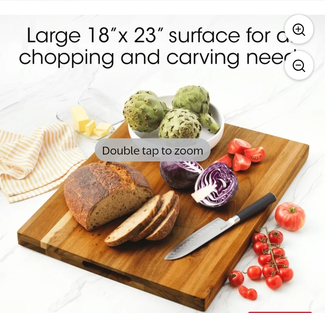 Acacia Edge Grain Cutting Board 18x23