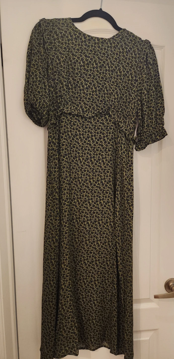 Nobody's Child Felicia Midi Dress - Green Floral - NWT