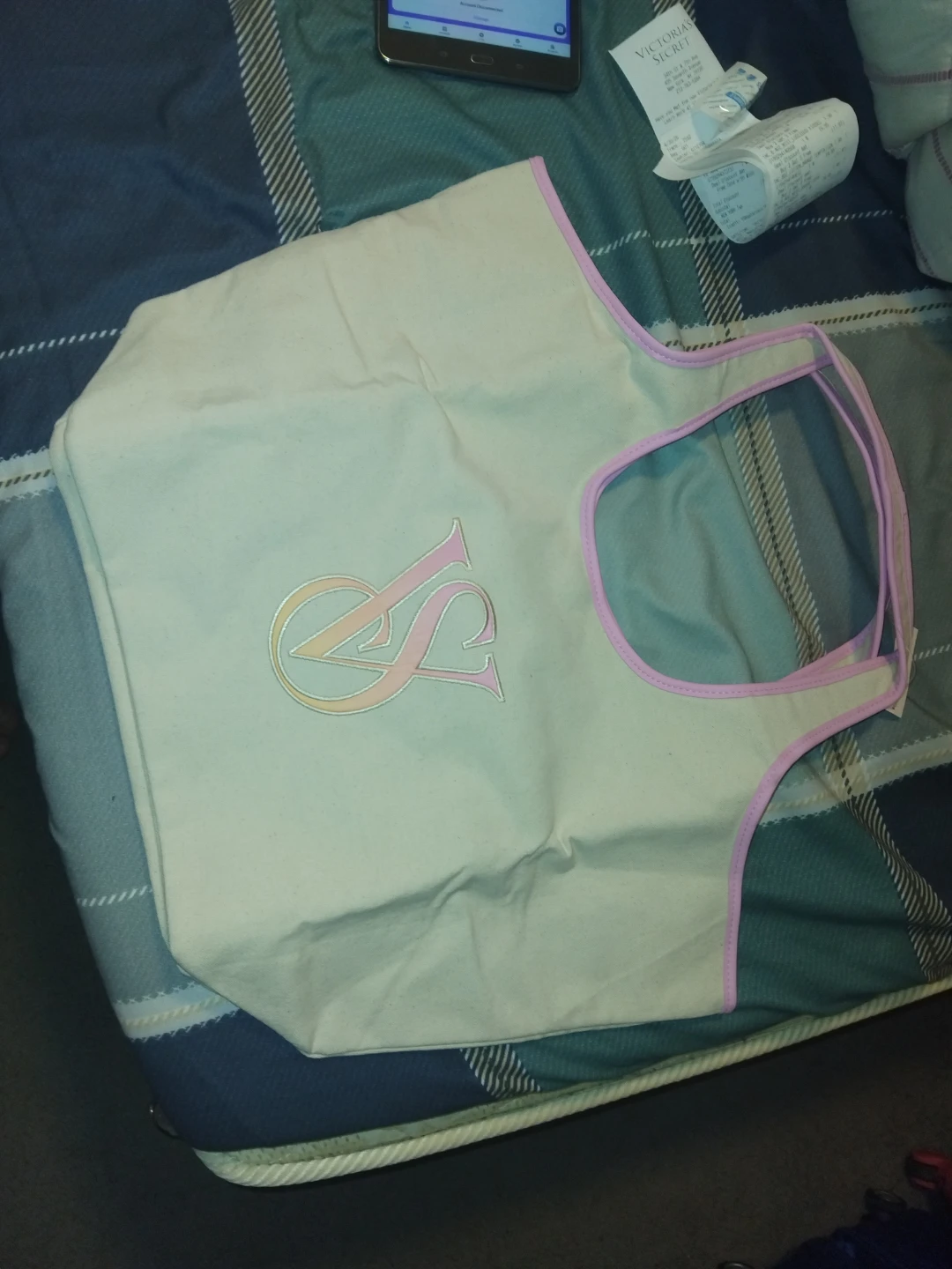 Victoria's Secret Canvas Tote Bag - photo 3