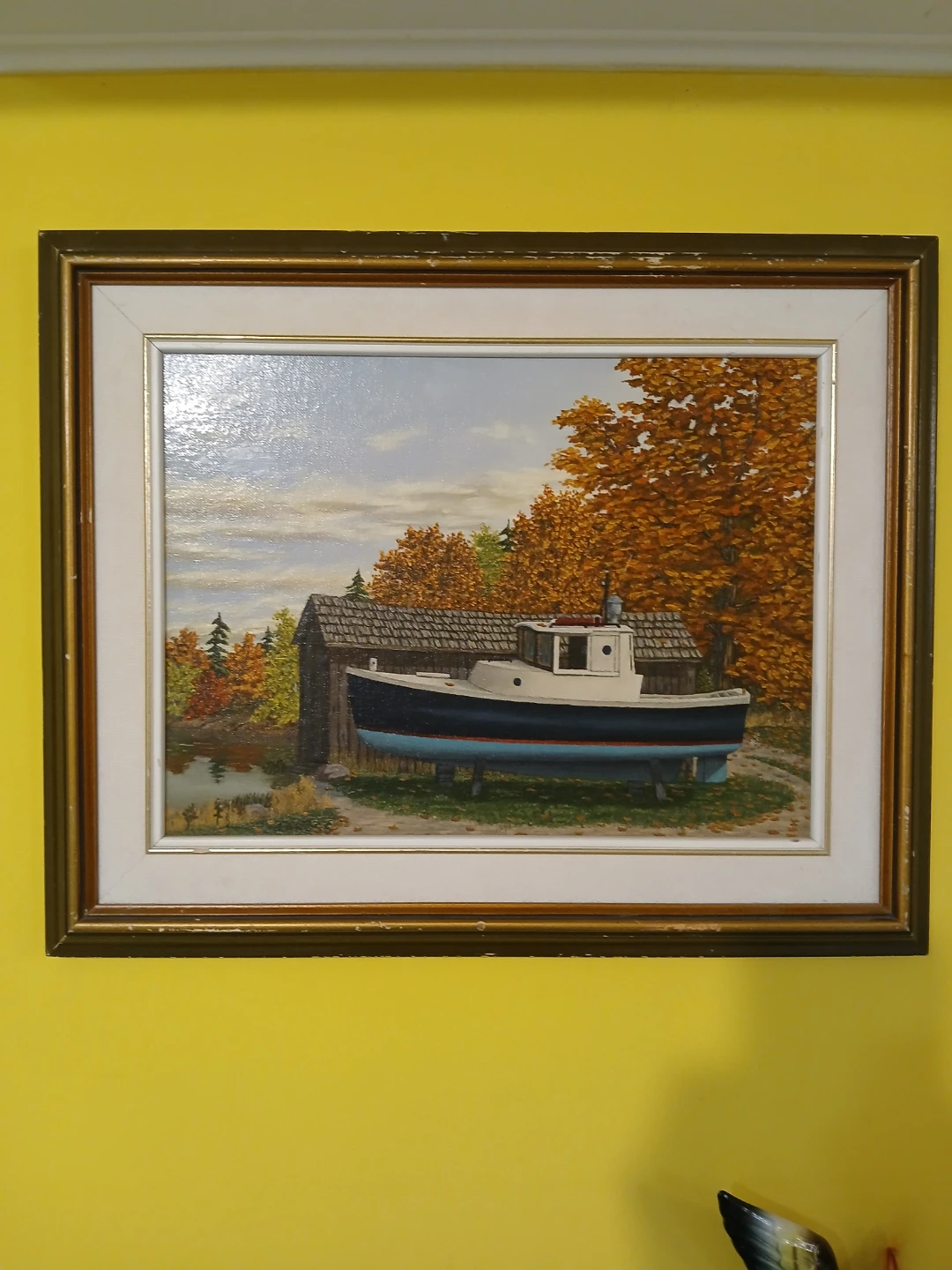 Original Oil Painting "Down Fast Boat" by James Allen Ross 12x16 - photo 3