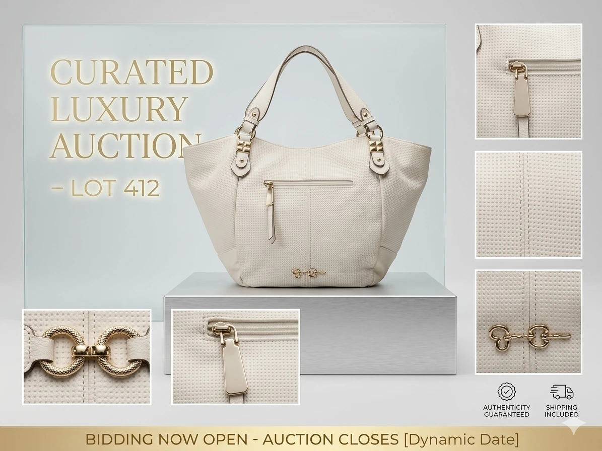 Jessica Simpson White Hobo Handbag
