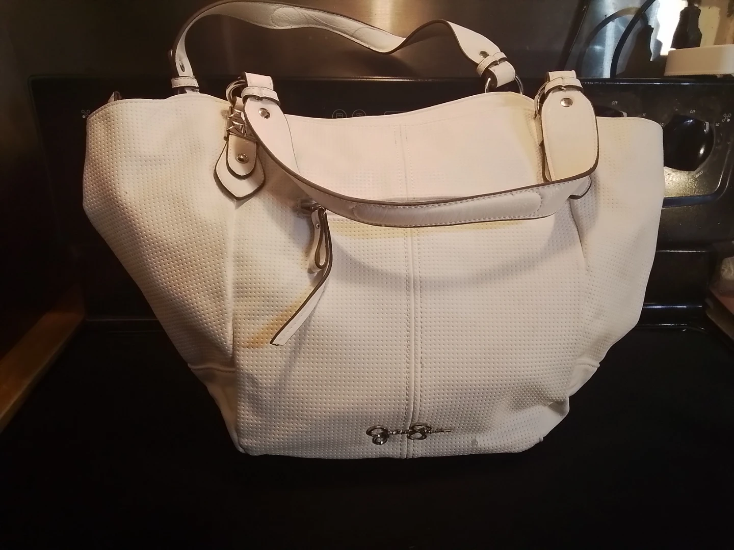 Jessica Simpson White Hobo Handbag - photo 3