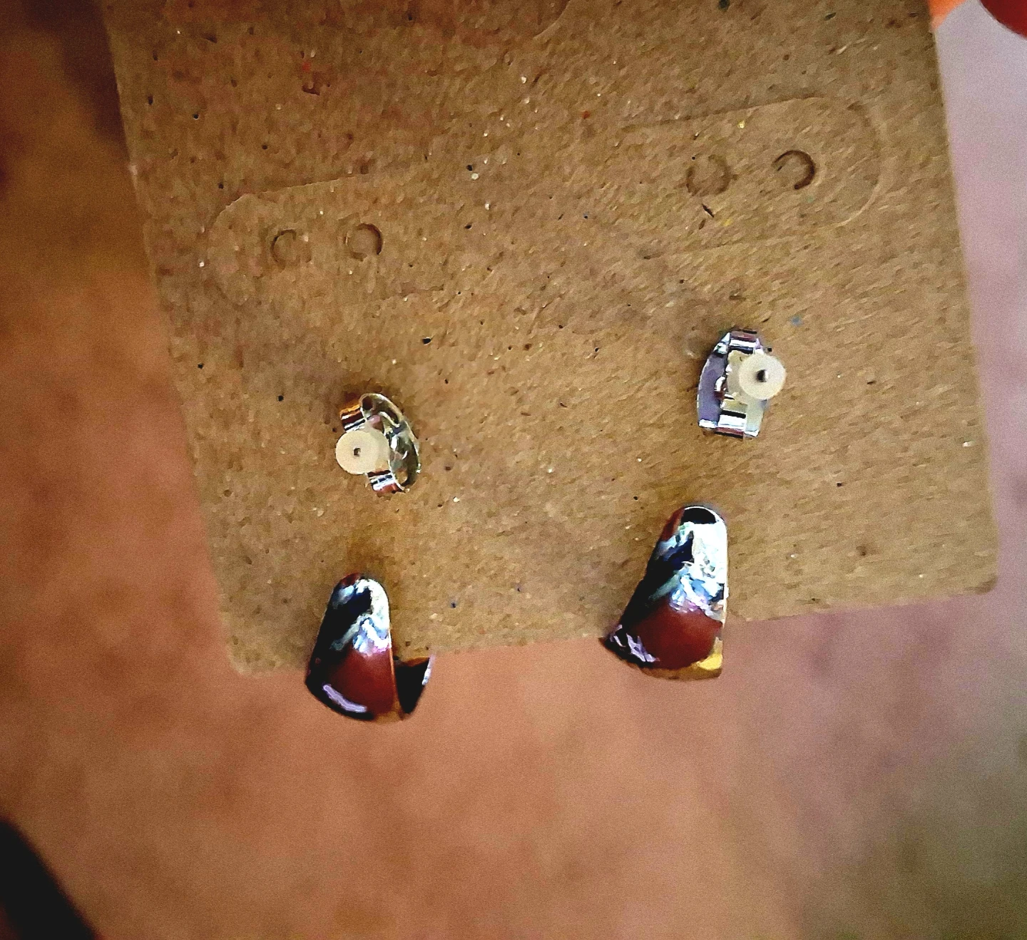 Silver Coloured Hoop Earrings - photo 2