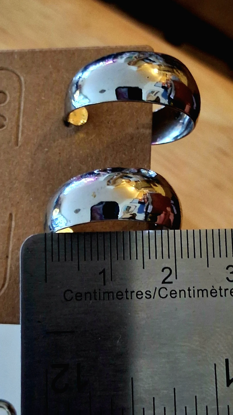 Silver Coloured Hoop Earrings - photo 4
