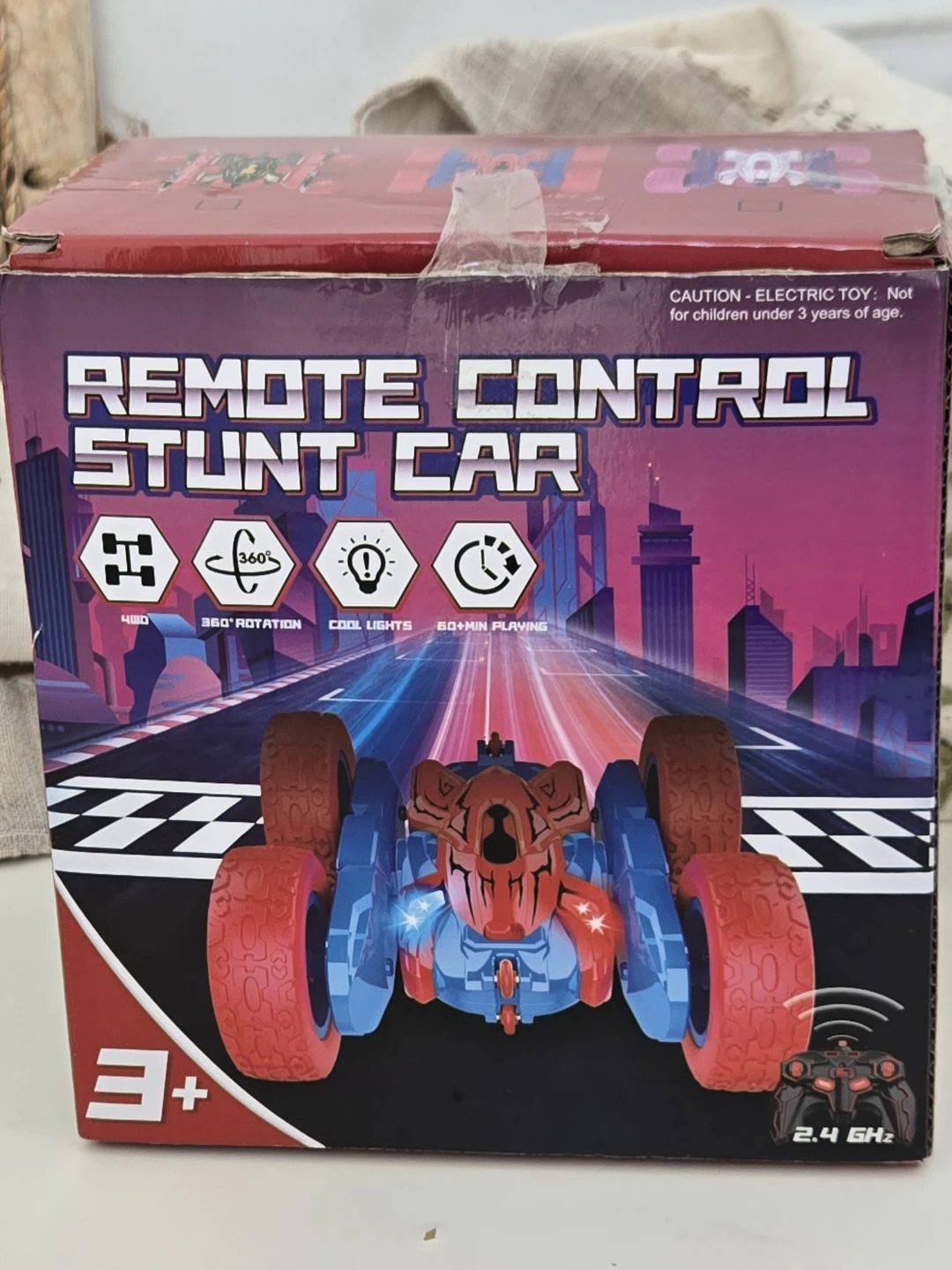 Remote Control Stunt Car - 4WD, 360 Rotation, Cool Lights
