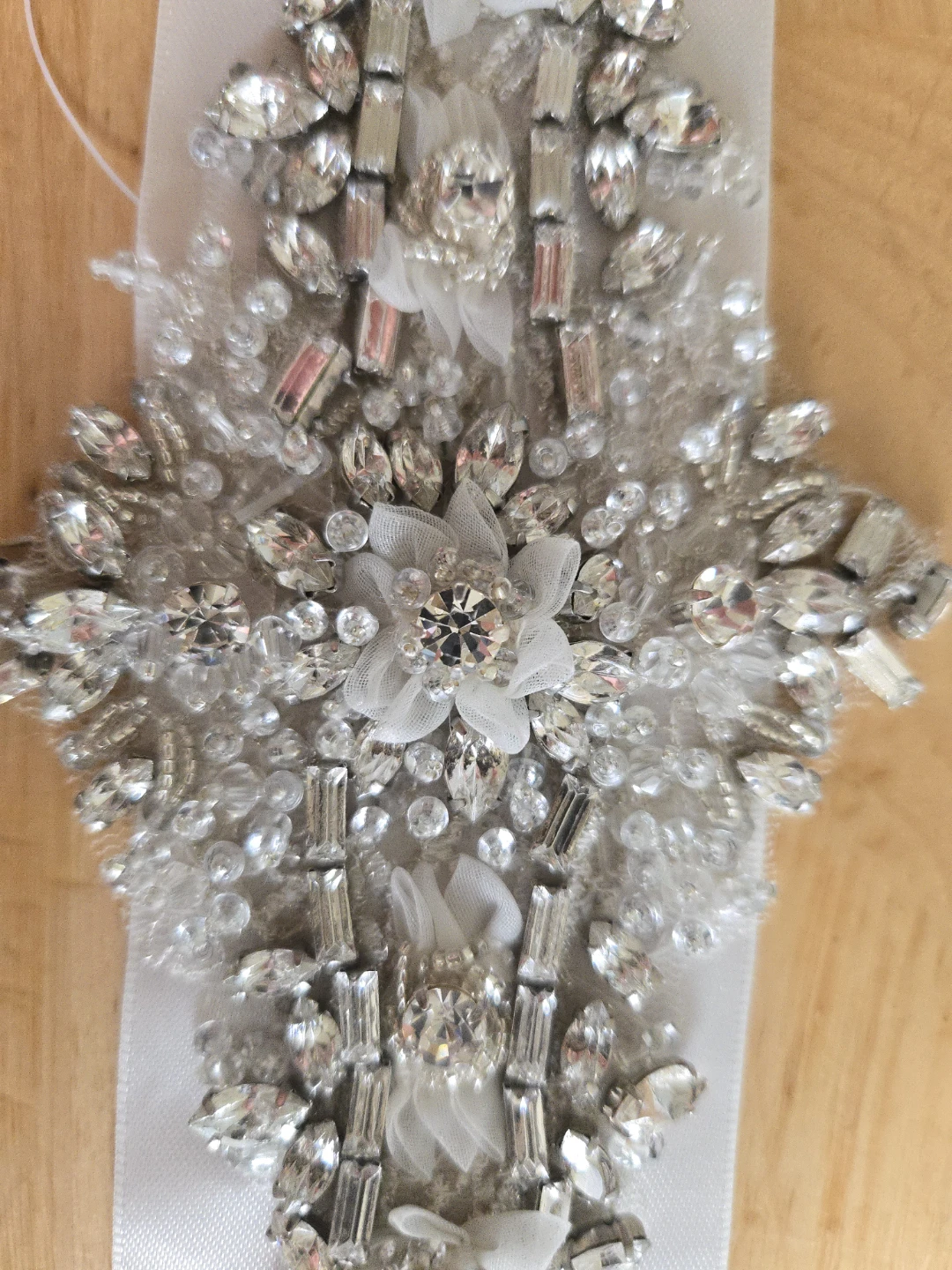 Embellished Bridal Sash Applique - photo 2