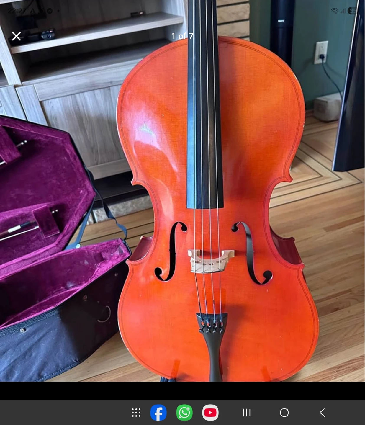 Cecilio CCO-100 Cello with Case and Bows