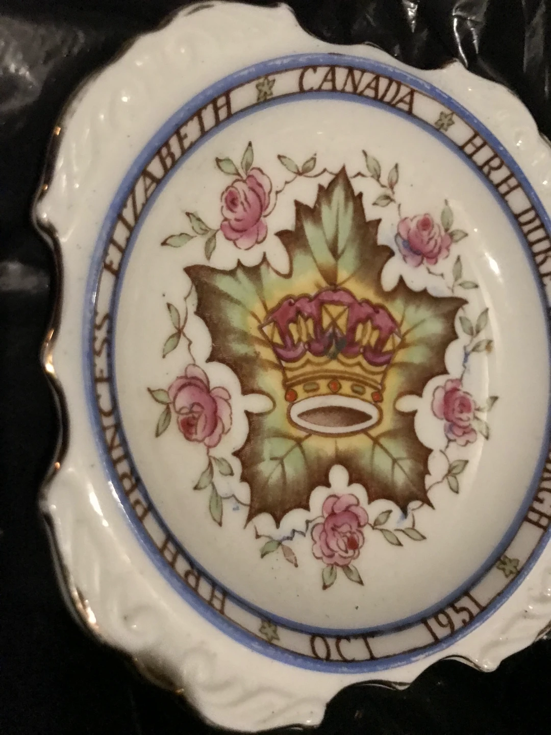 Paragon Fine Bone China Plate - Princess Elizabeth Canada 1951 - photo 2