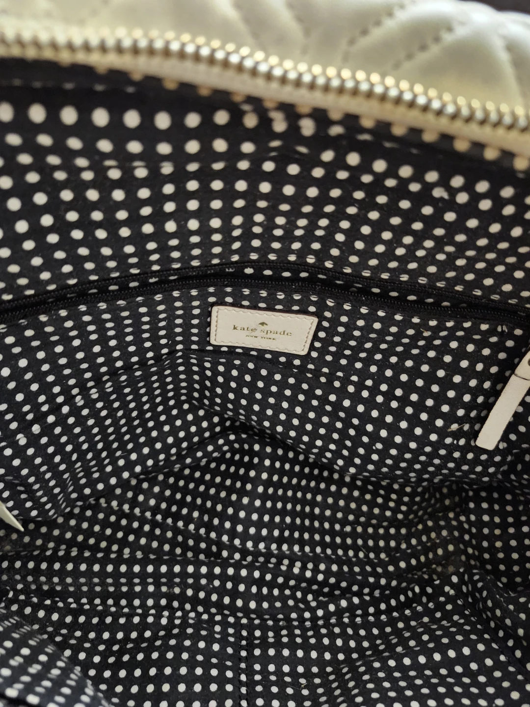 Kate Spade White Quilted Leather Satchel Handbag - photo 3
