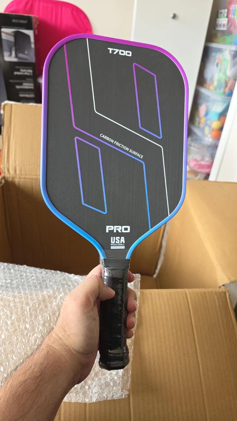 PRO T700 Carbon Friction Surface Pickleball Paddle