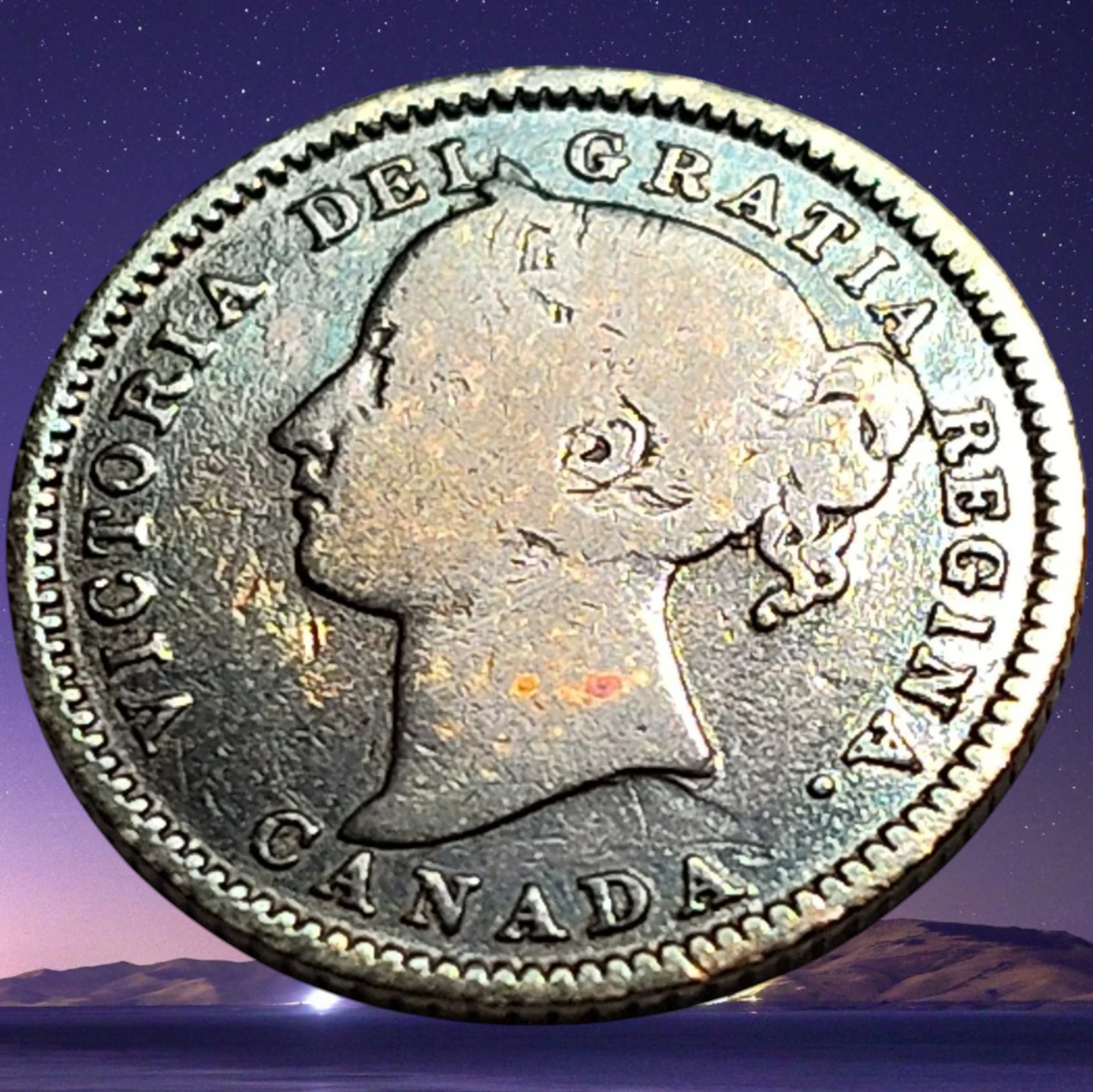 1882 Canada 10 Cents Coin
