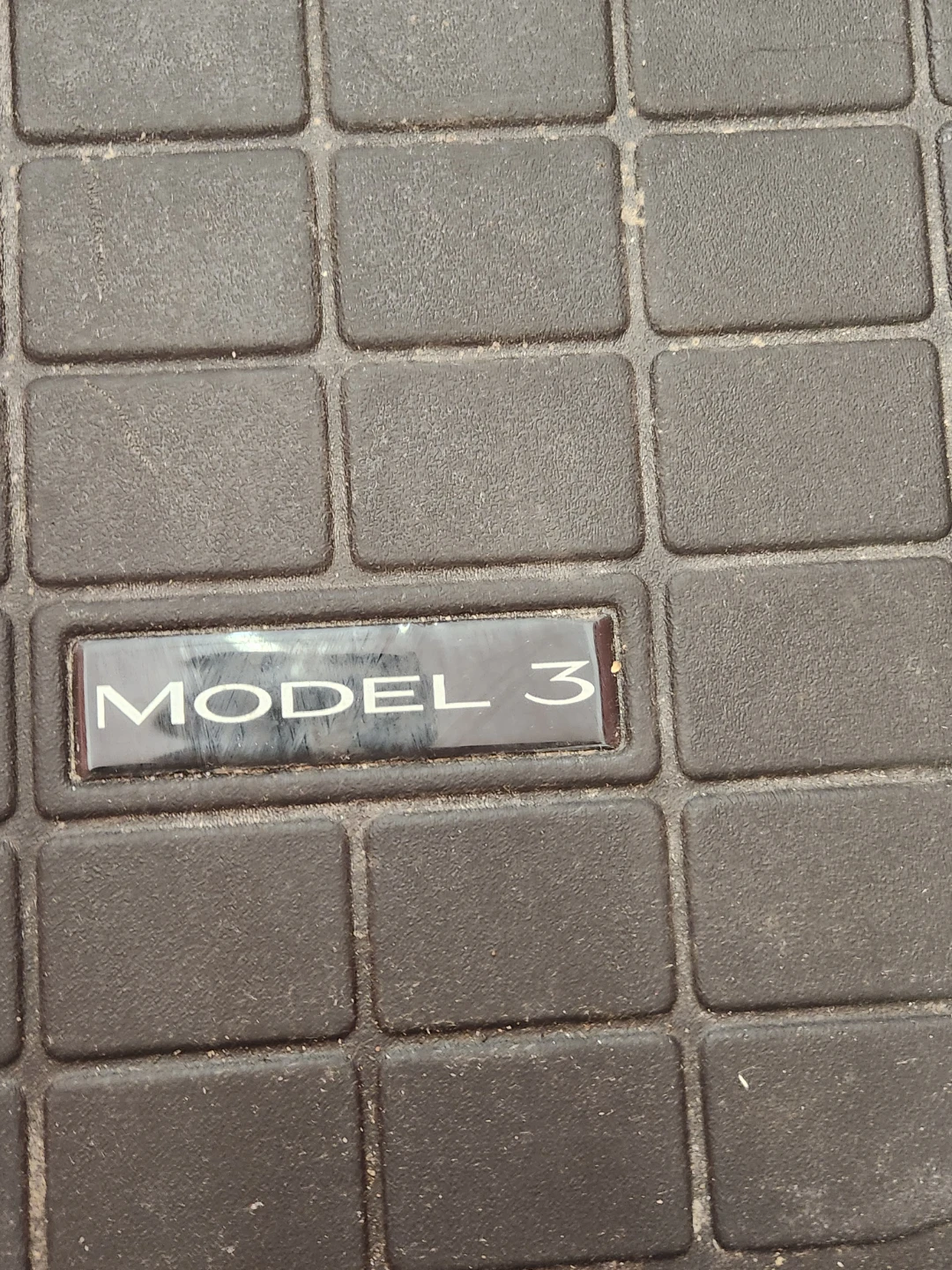 3D Kagu floor mats designed for a Tesla Model 3