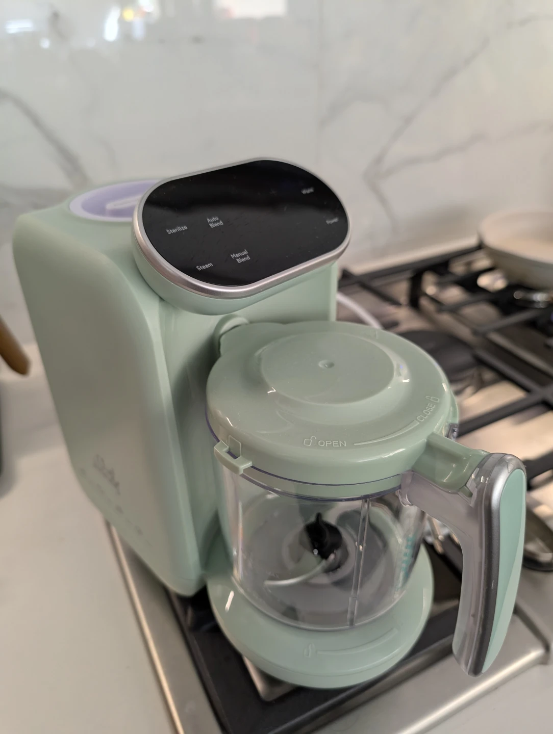 Chefhandy Baby Food Maker Steamer Blender Green