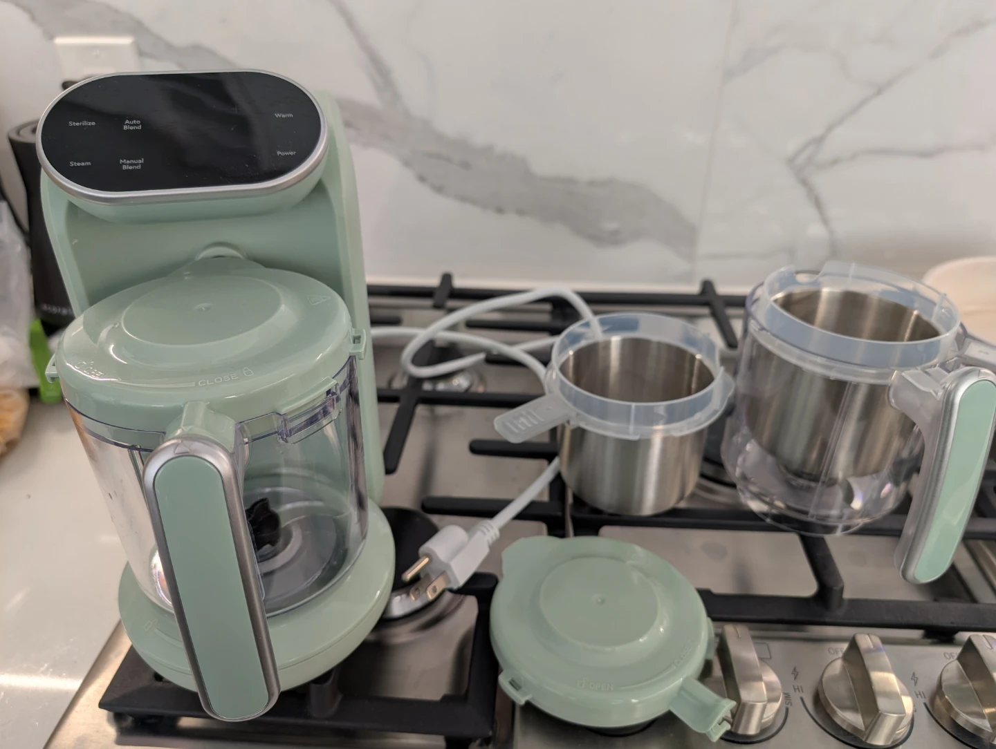 Chefhandy Baby Food Maker Steamer Blender Green - photo 2