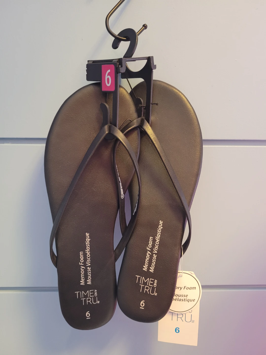 Time and Tru Women's Memory Foam Sandals (Size 6) - NEW!!!