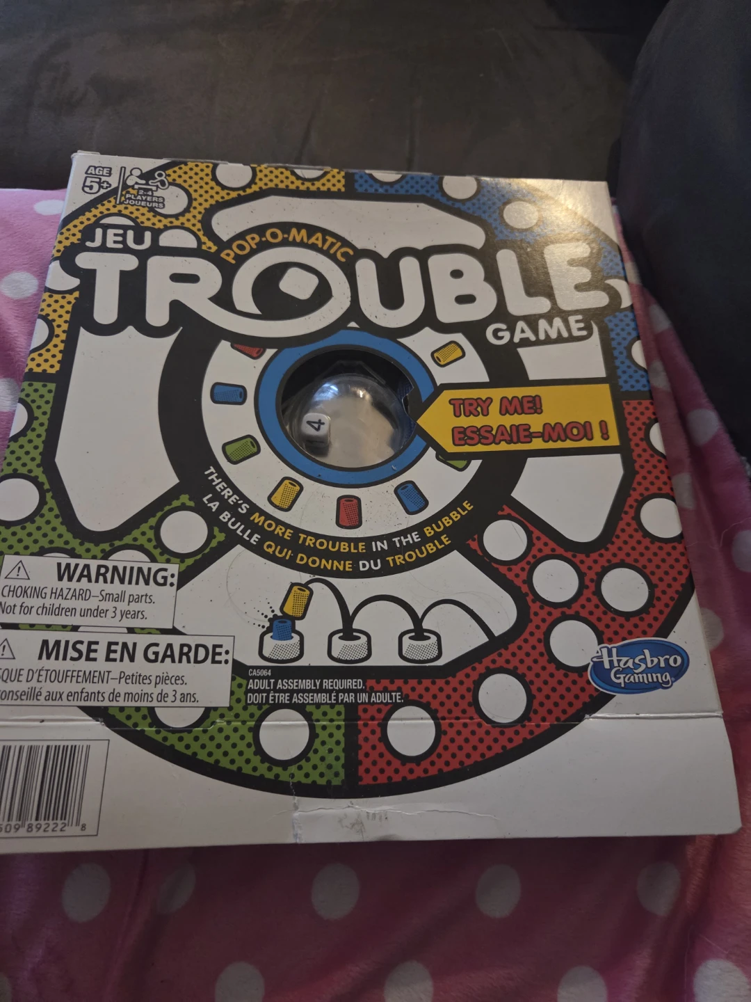 Trouble Pop-O-Matic Game