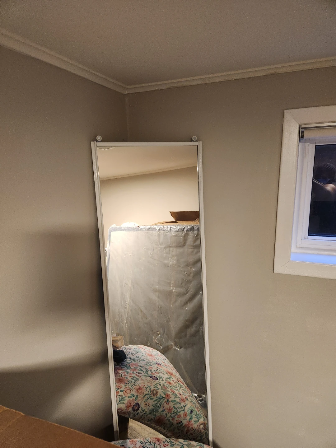 2 mirrored sliding closet doors