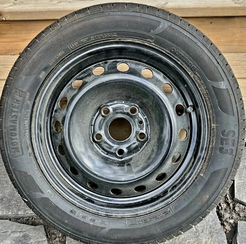 1 New Motomaster Tire PLUS RIM Size 195 55 R15 M+S *DEAL* - photo 3