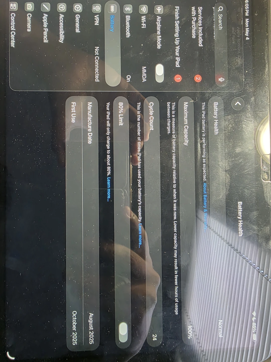 iPad A16 Blue, Like New, With Case + Screen  Protector - photo 3