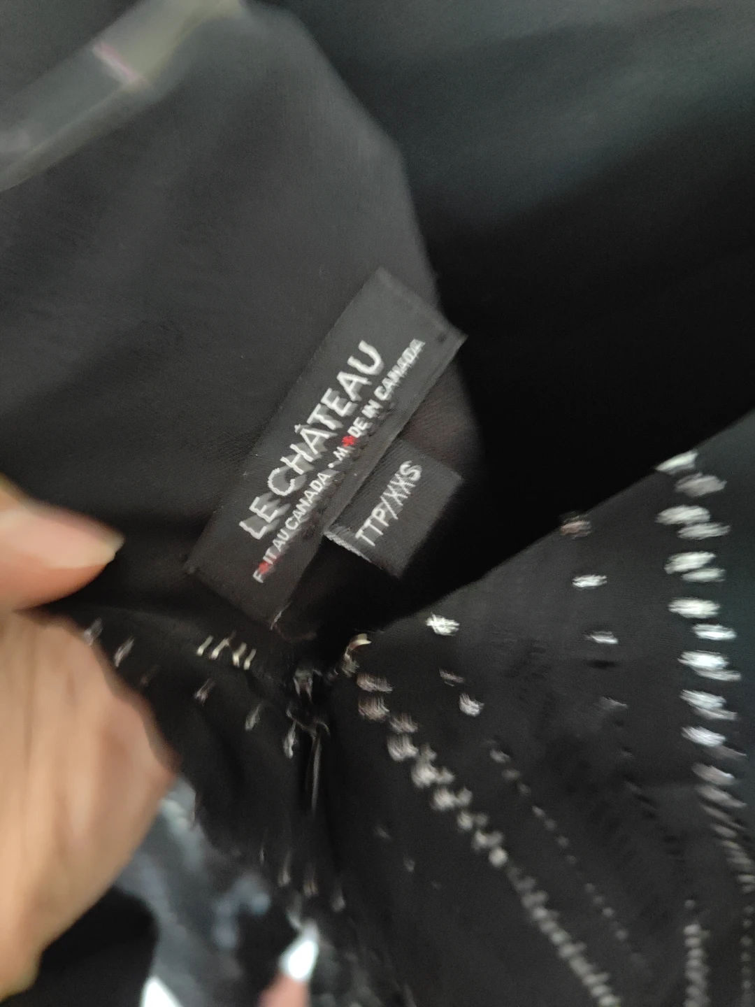 Le Château Black Sequined Dress TTP/XXS - photo 4