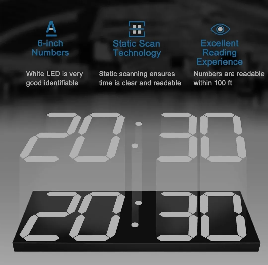 Digital LED Wall Clock - photo 3