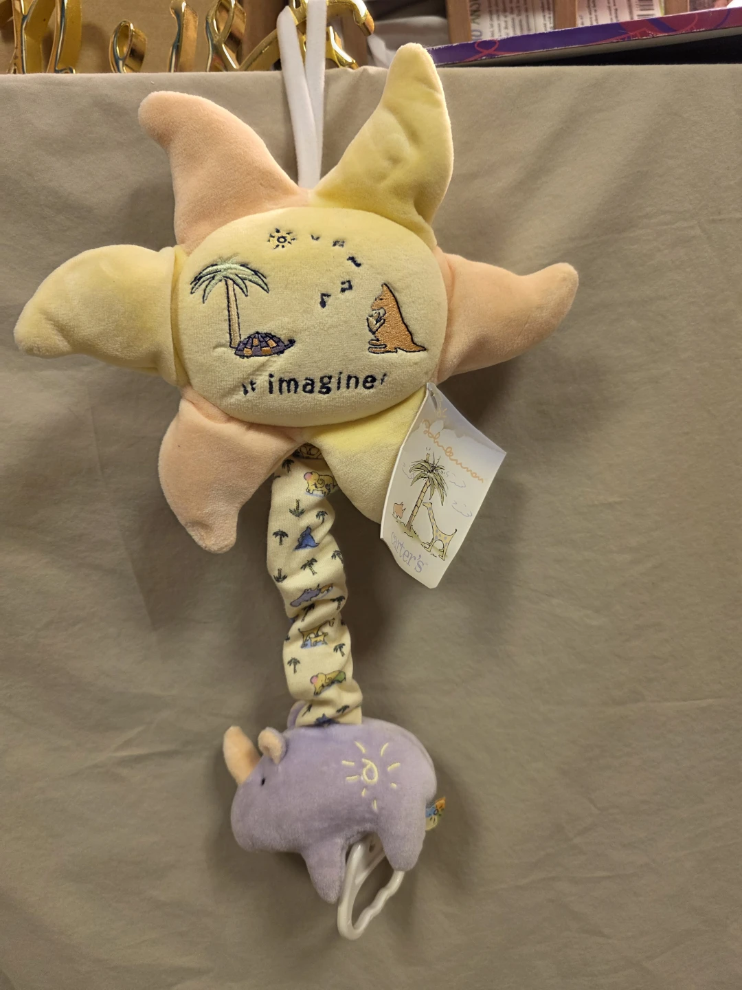 John Lennon Carters Baby Pull Toy