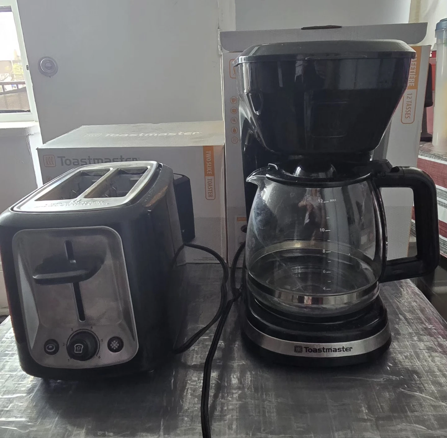 Toastmaster 2 Slice Toaster and 12-Cup Coffee Maker Combo - photo 2