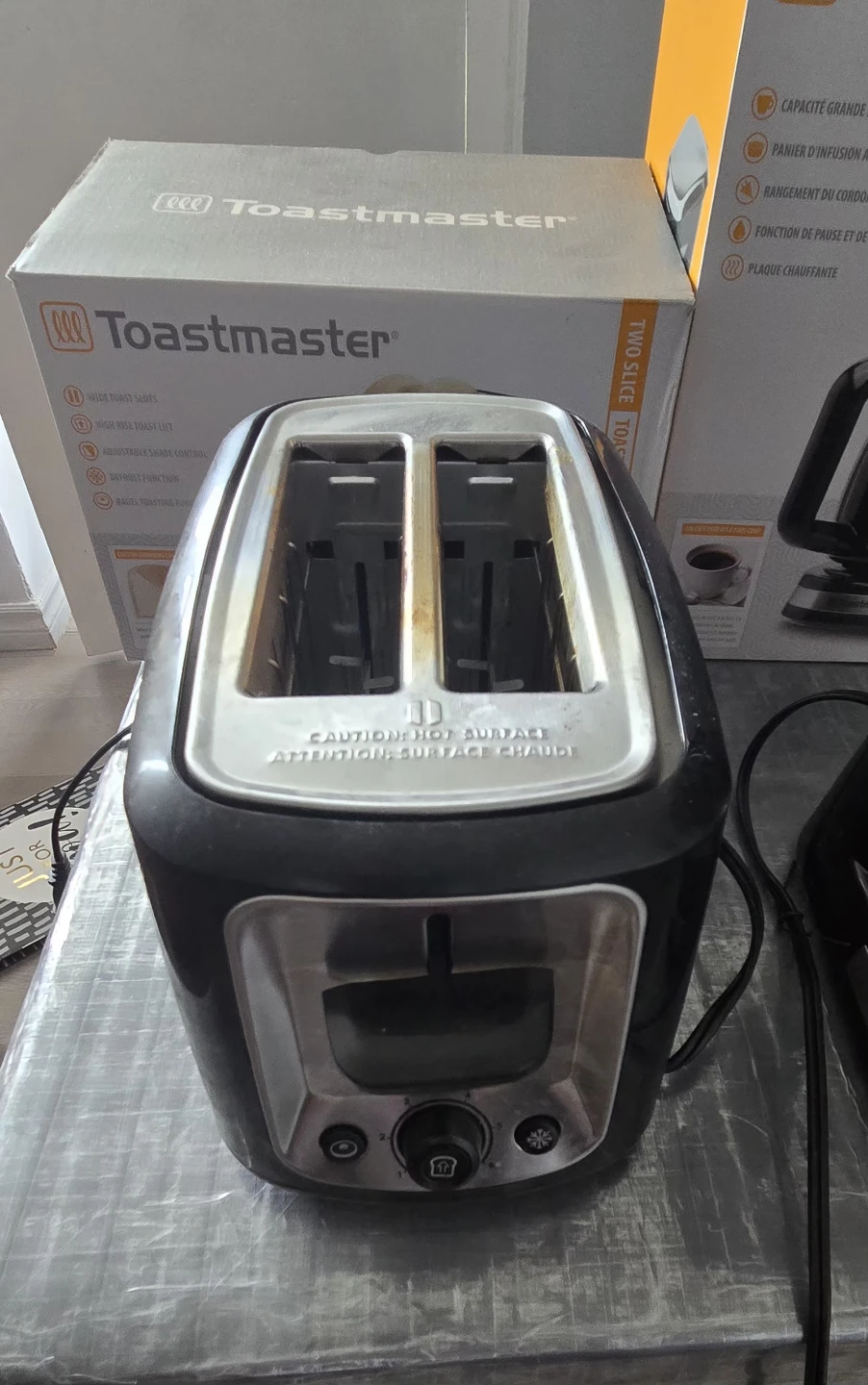 Toastmaster 2 Slice Toaster and 12-Cup Coffee Maker Combo - photo 3