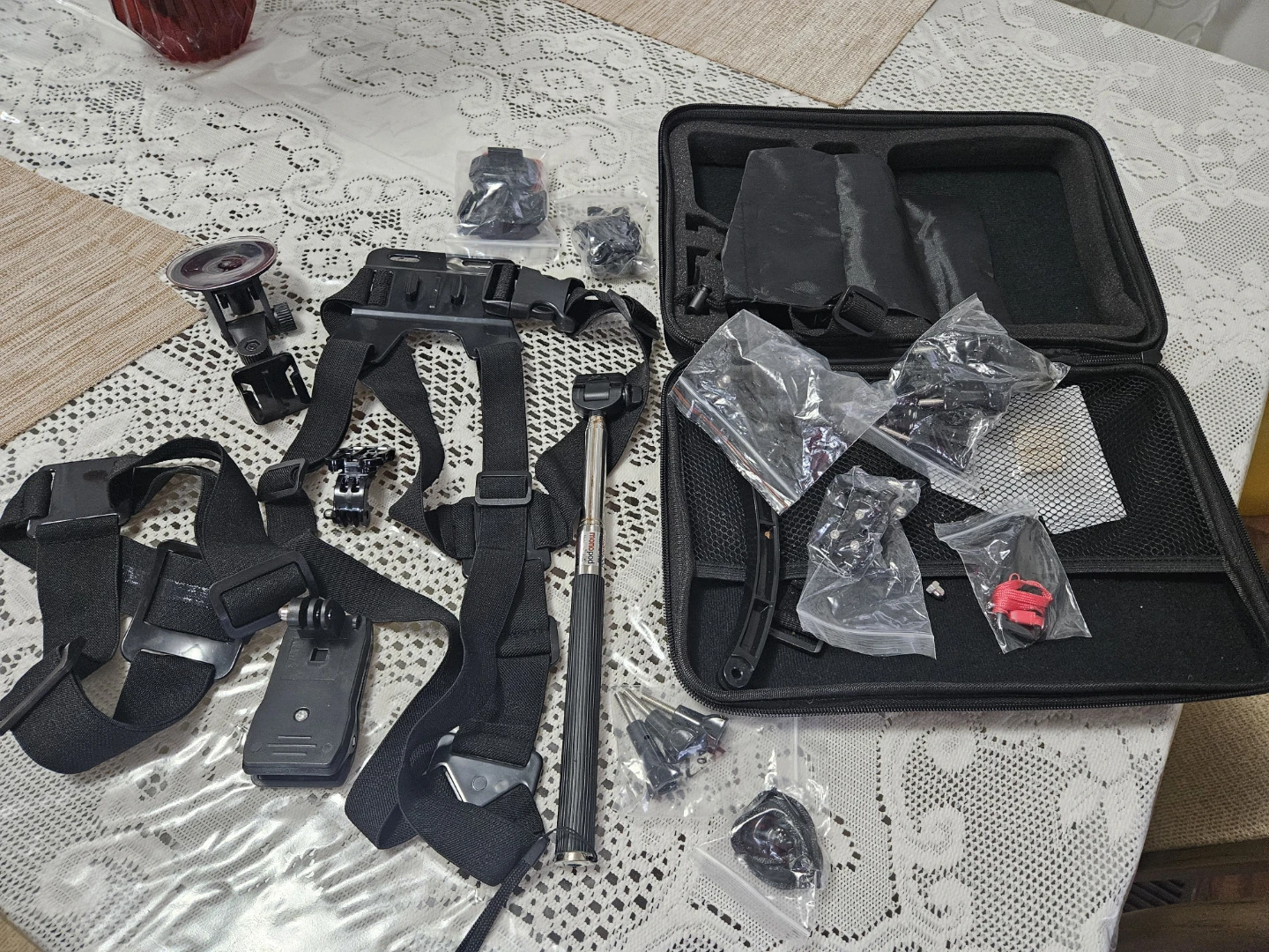 Action Camera Accessory Bundle with Mounts and Case - photo 2