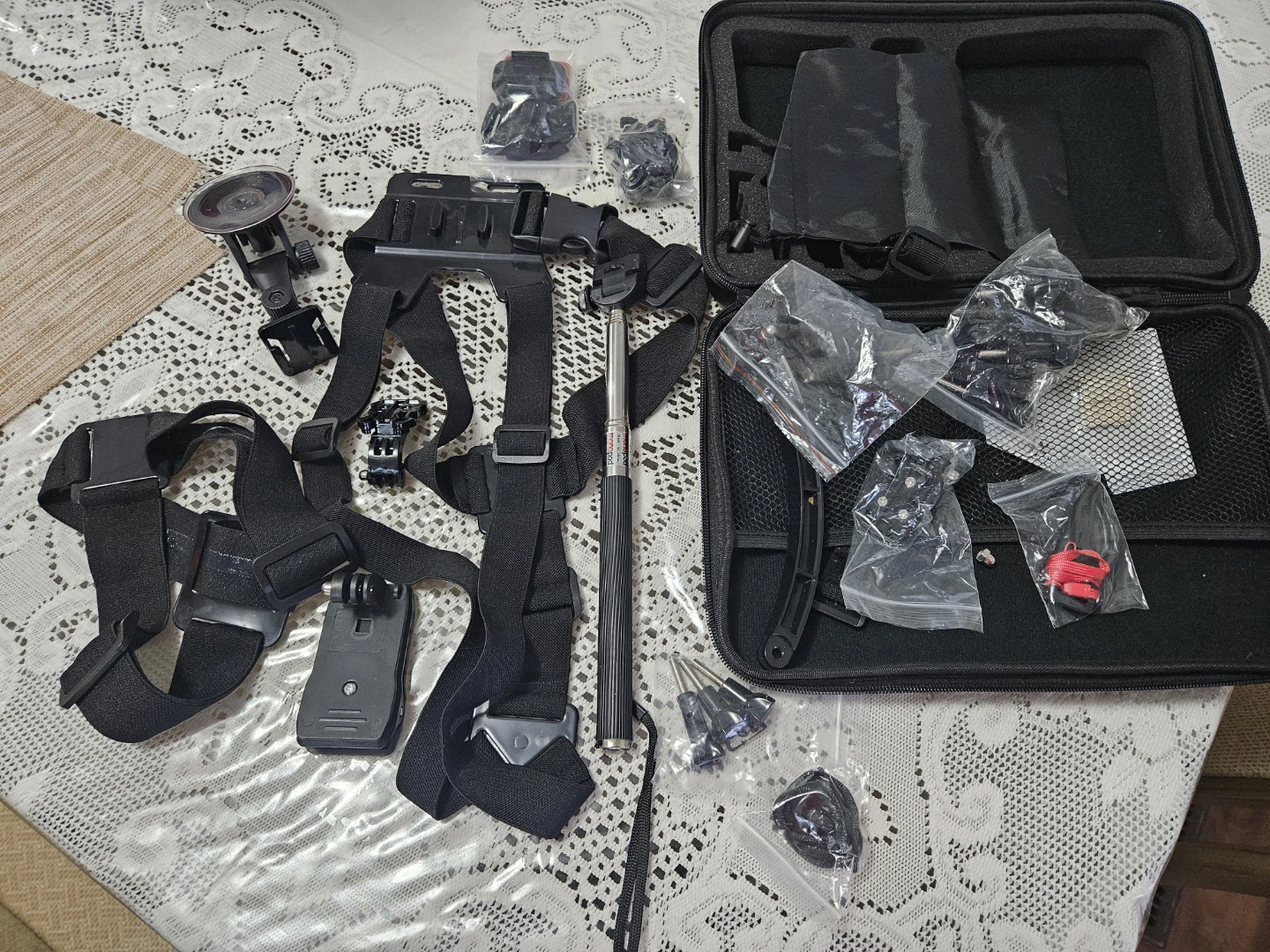 Action Camera Accessory Bundle with Mounts and Case - photo 3